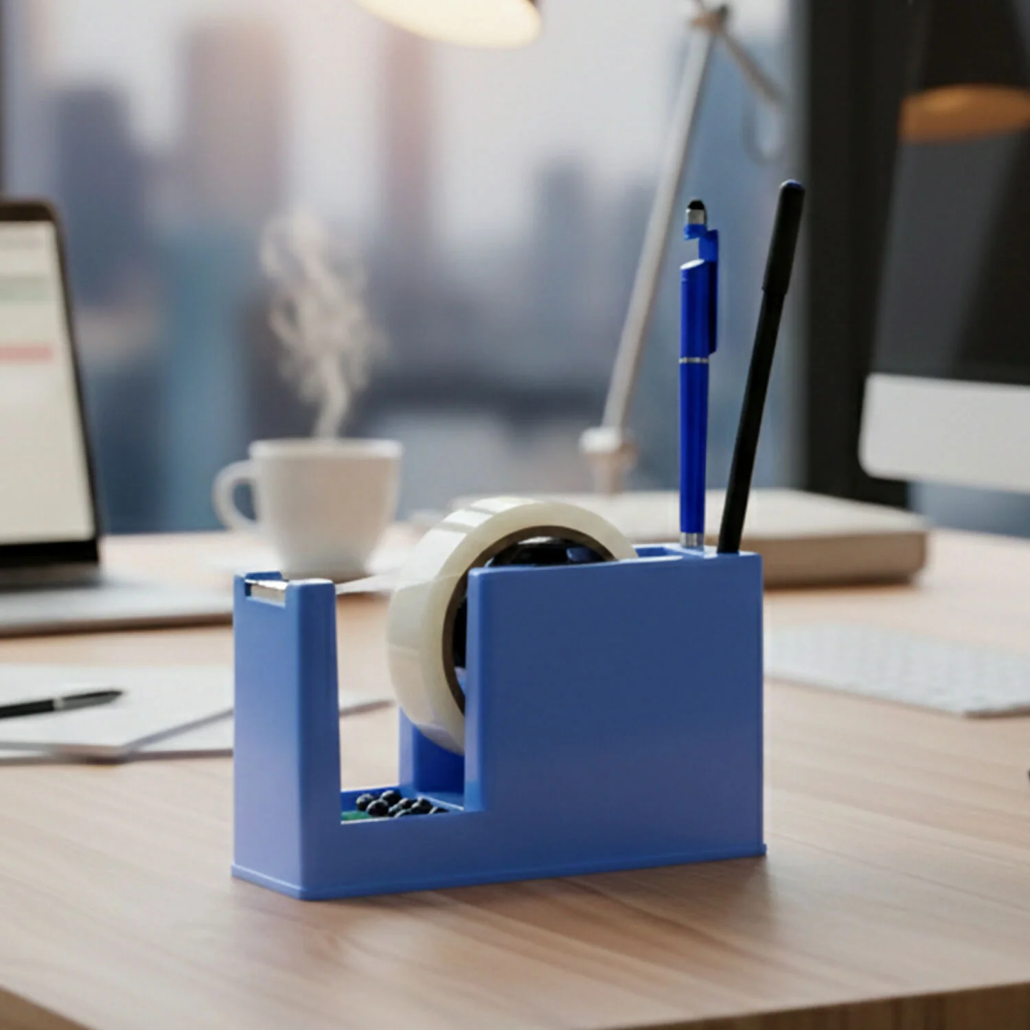 Multipurpose Tape Dispenser with Pen Holder & Utility Tray - Image 2