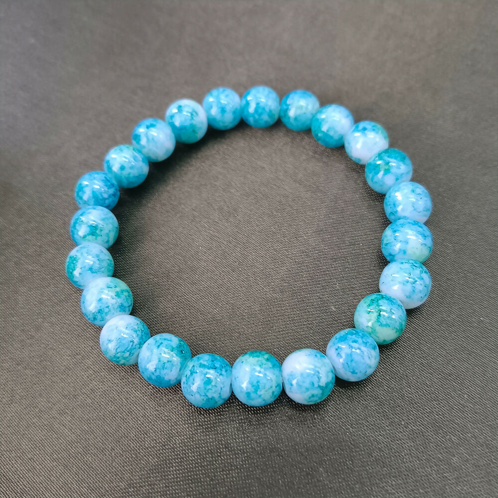 Blue Glass Beads Bracelet - Image 3