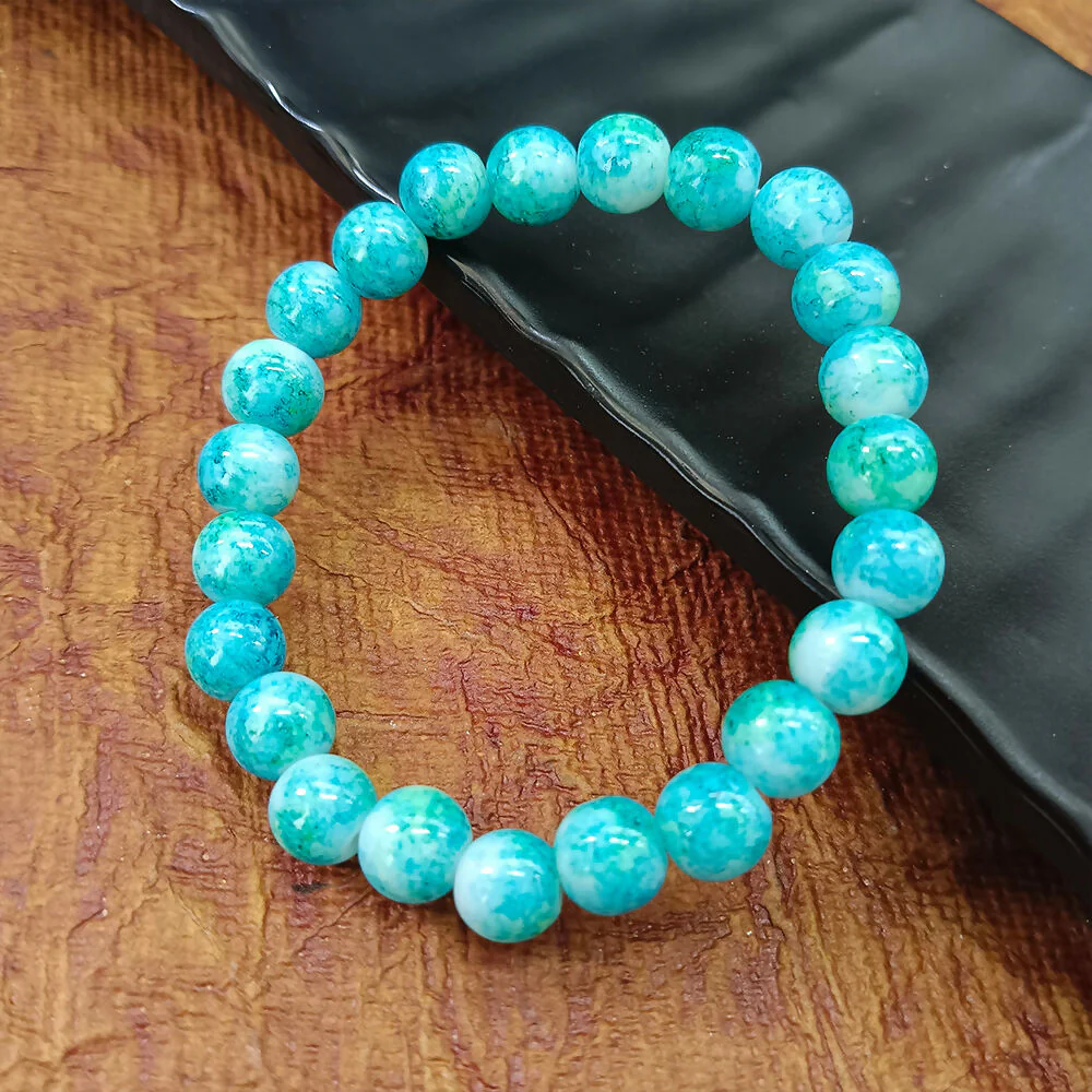 Blue Glass Beads Bracelet - Image 4