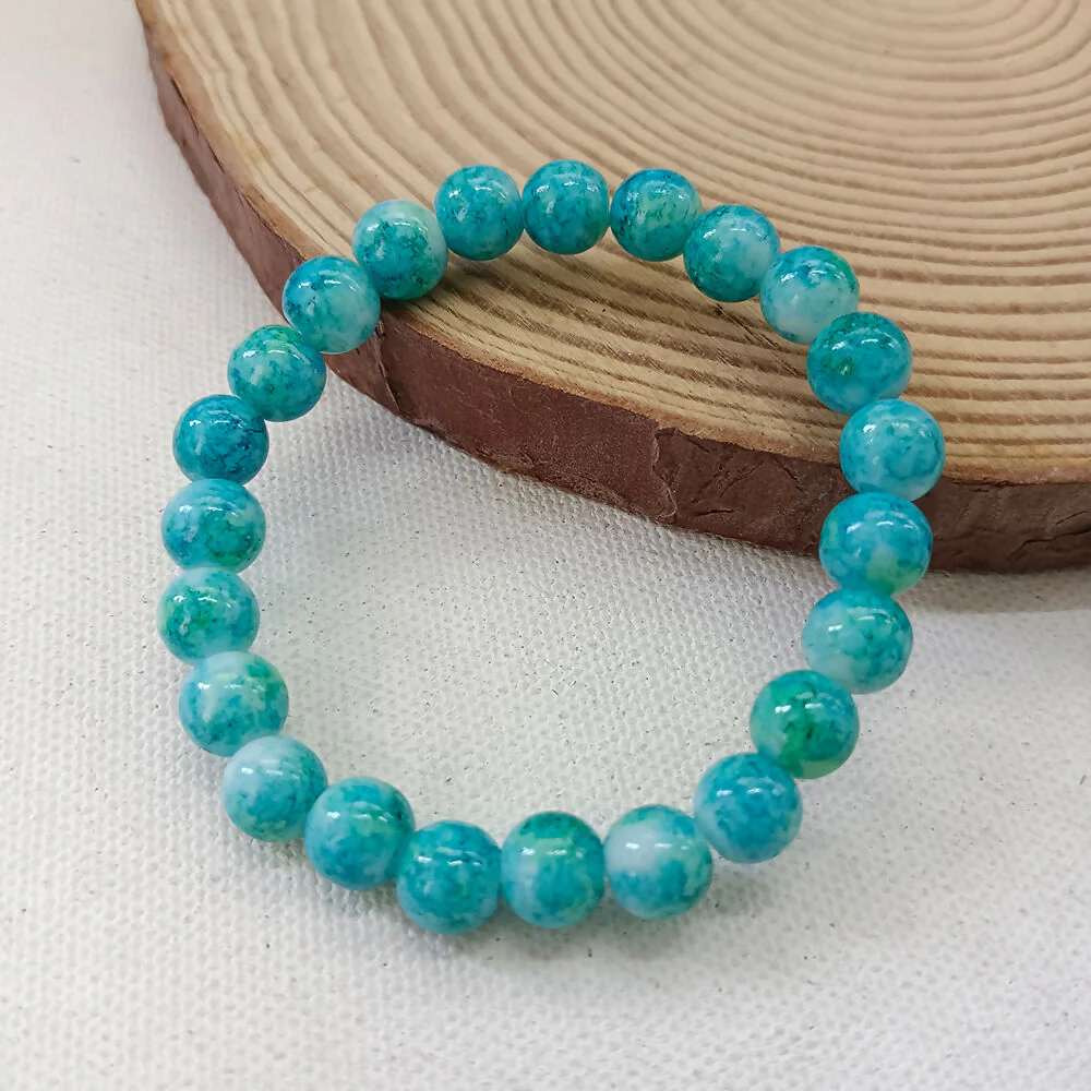 Blue Glass Beads Bracelet - Image 5