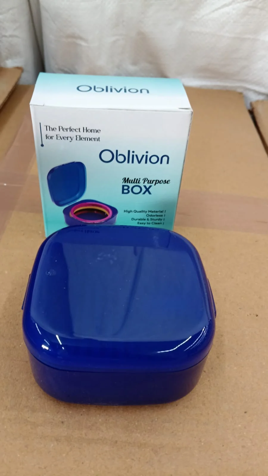 Blue Oblivion Multi-Purpose Storage Box with Lid, DENTURE CASE (1 Pc) - Image 8