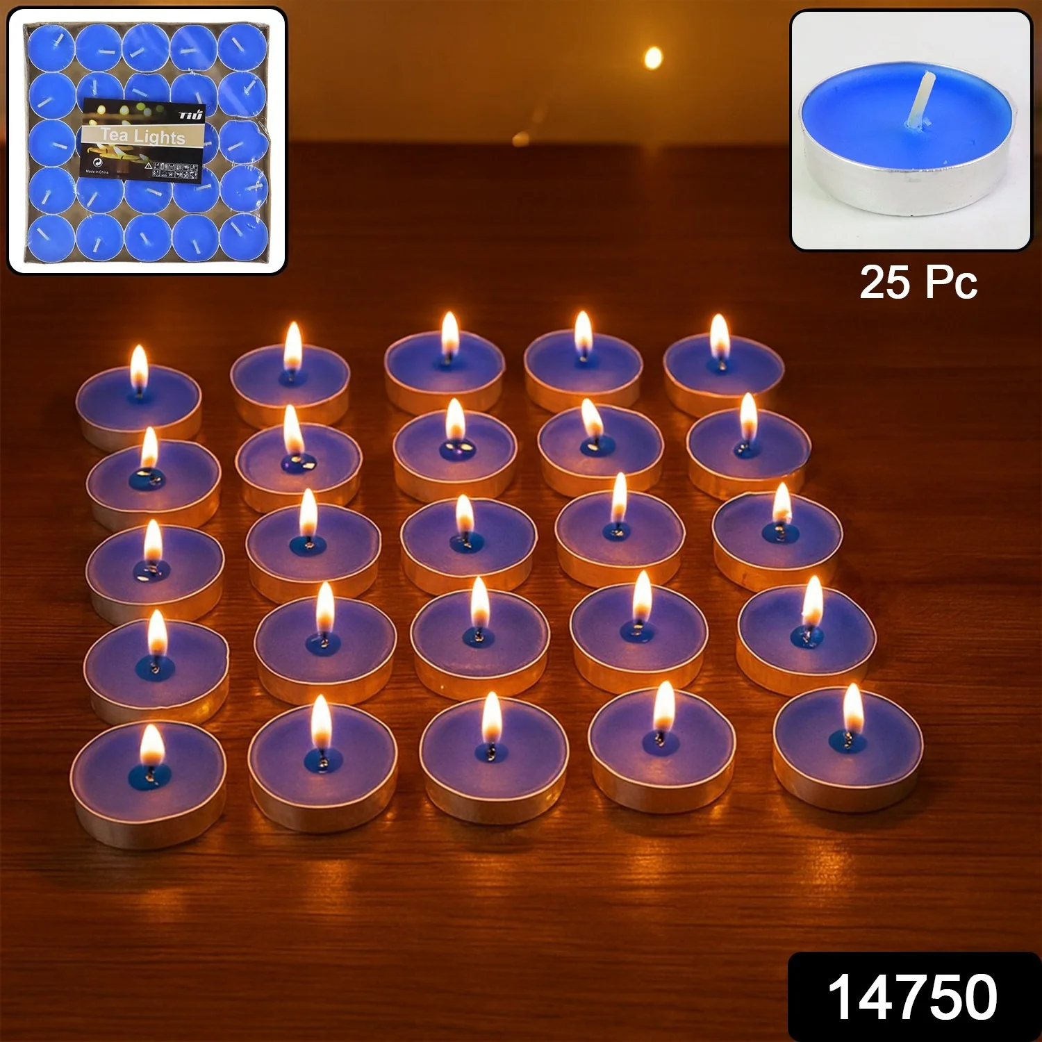 Mix Color Scented Tea Light Candles (25 Pc / Set) - Image 2