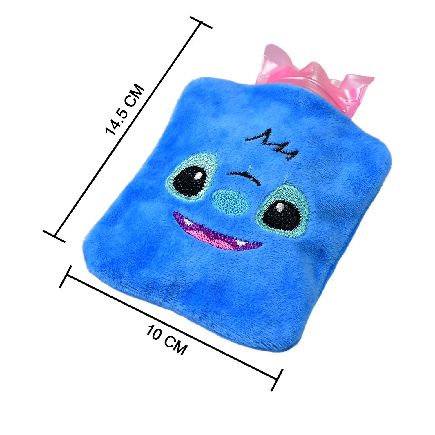 Blue Stitch Hot Water Bag - Small Size with Cover for Pain Relief & Warming - Image 5
