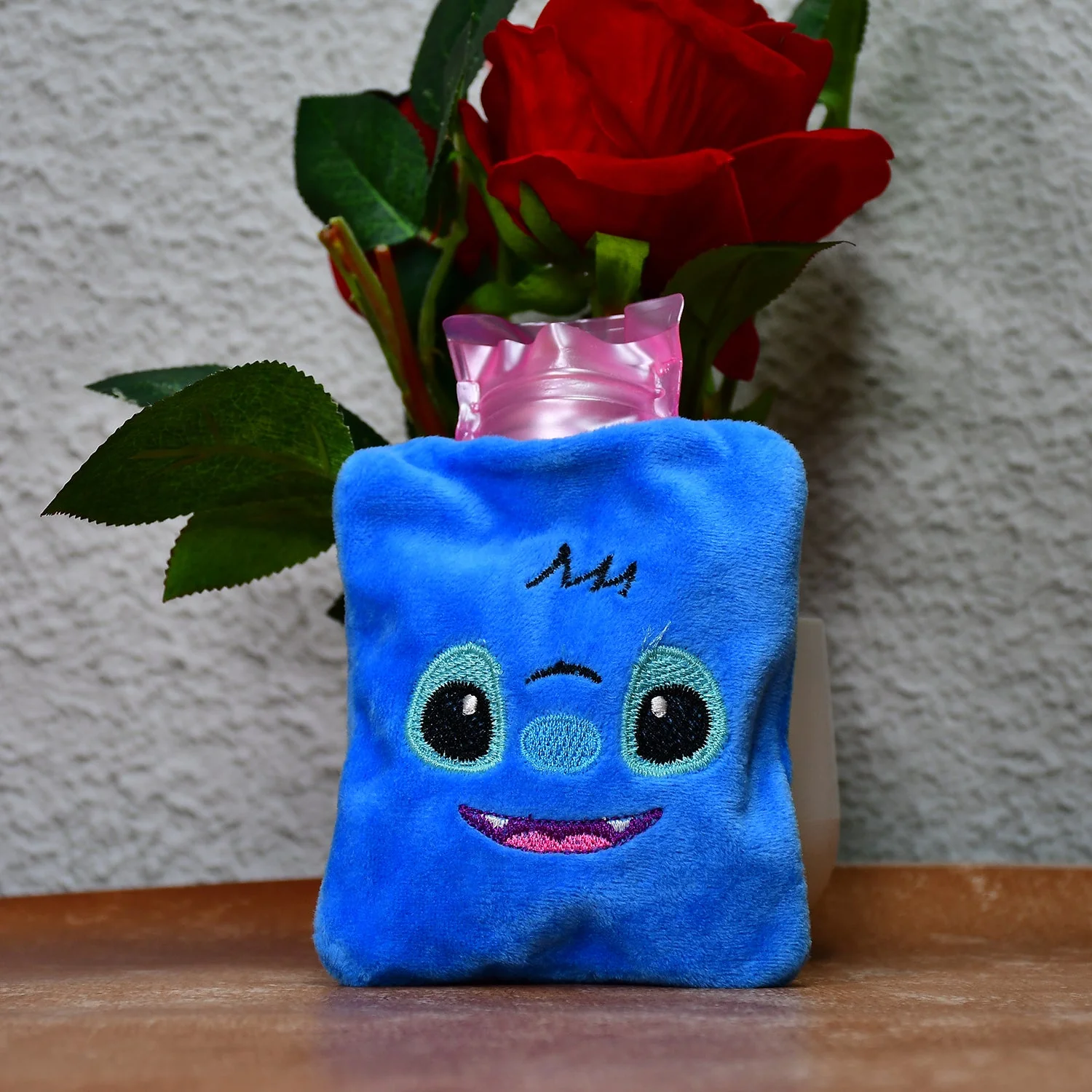 Blue Stitch Hot Water Bag - Small Size with Cover for Pain Relief & Warming - Image 6