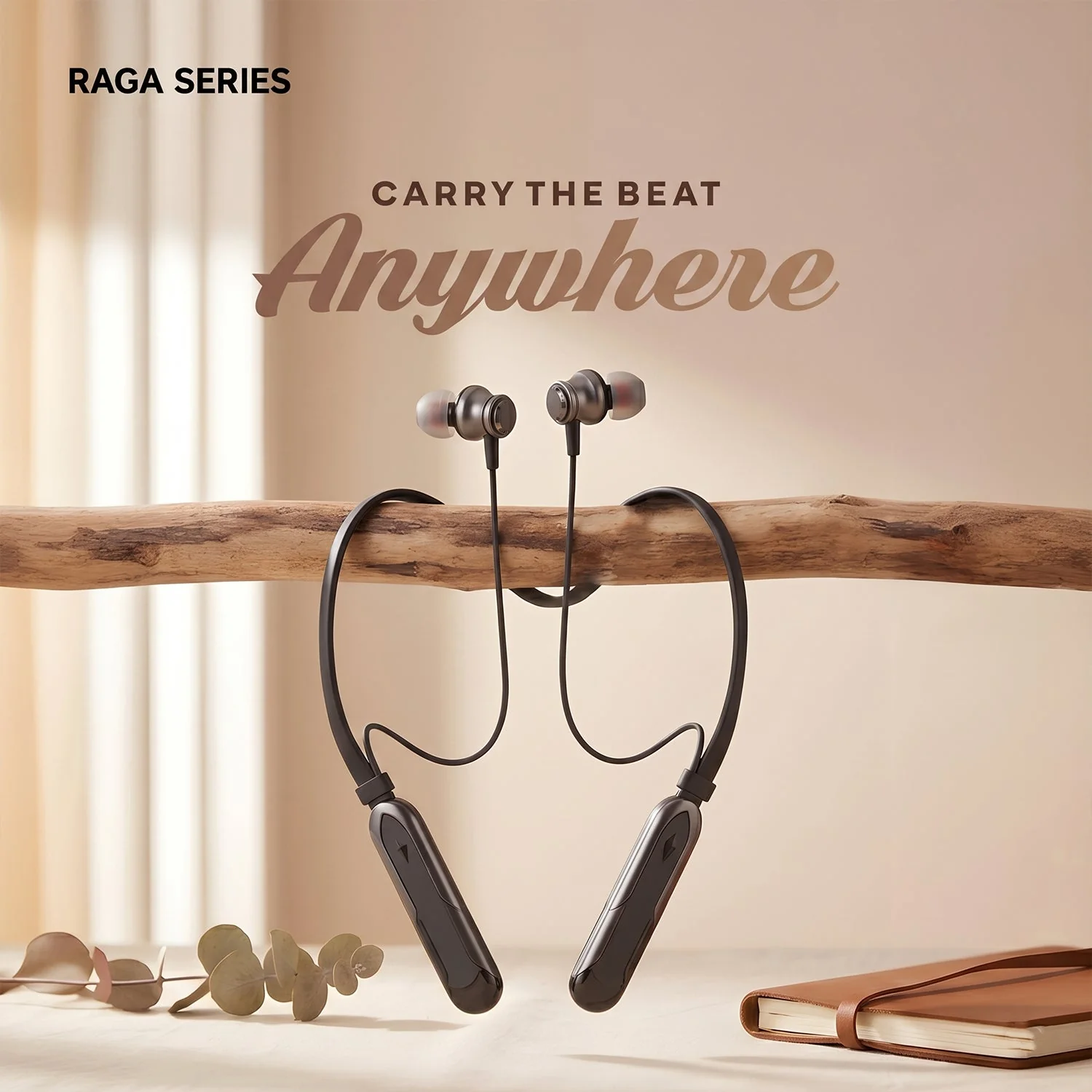 Raga Series Wireless Stereo Bass Neckband Earphones, Neck band (1 Pc) - Image 5