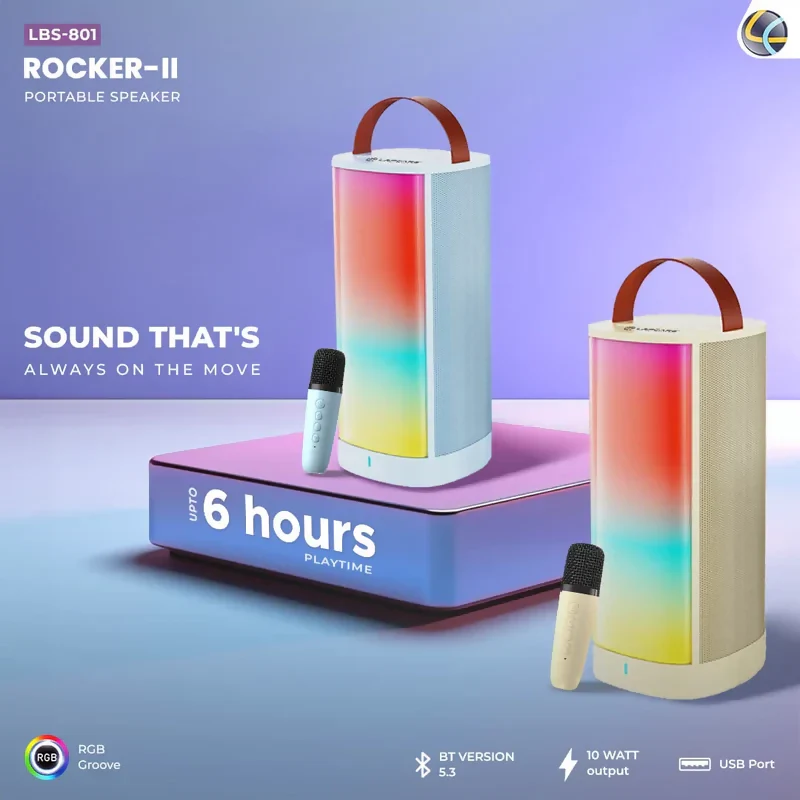 BLUETOOTH SPEAKER ROCKER II 10W WITH WIRELESS MIC LBS-801 - Image 3