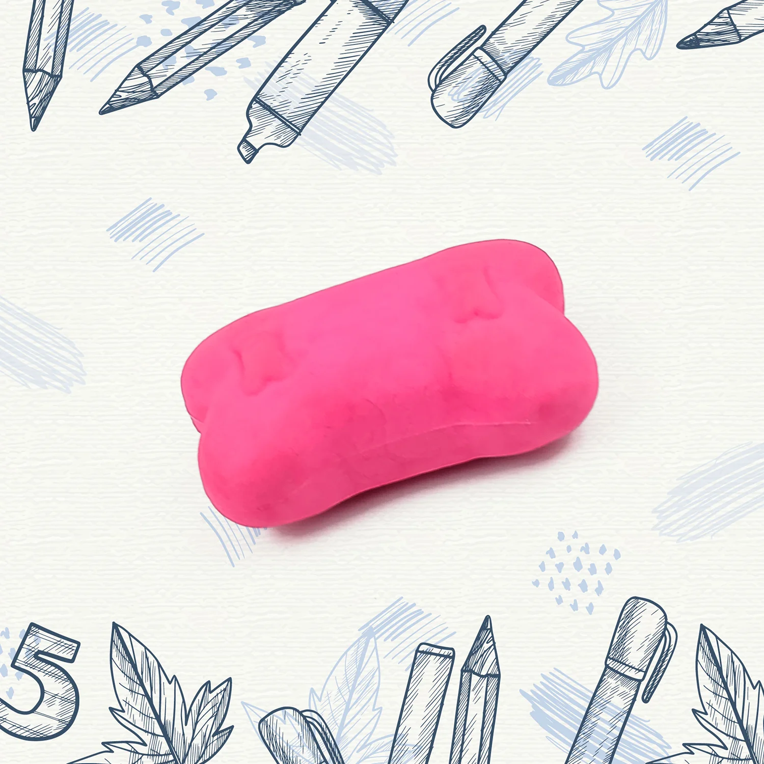 B Grade Bone Erasers Cartoon Eraser (1 Pc / Mix Colour) - Image 6