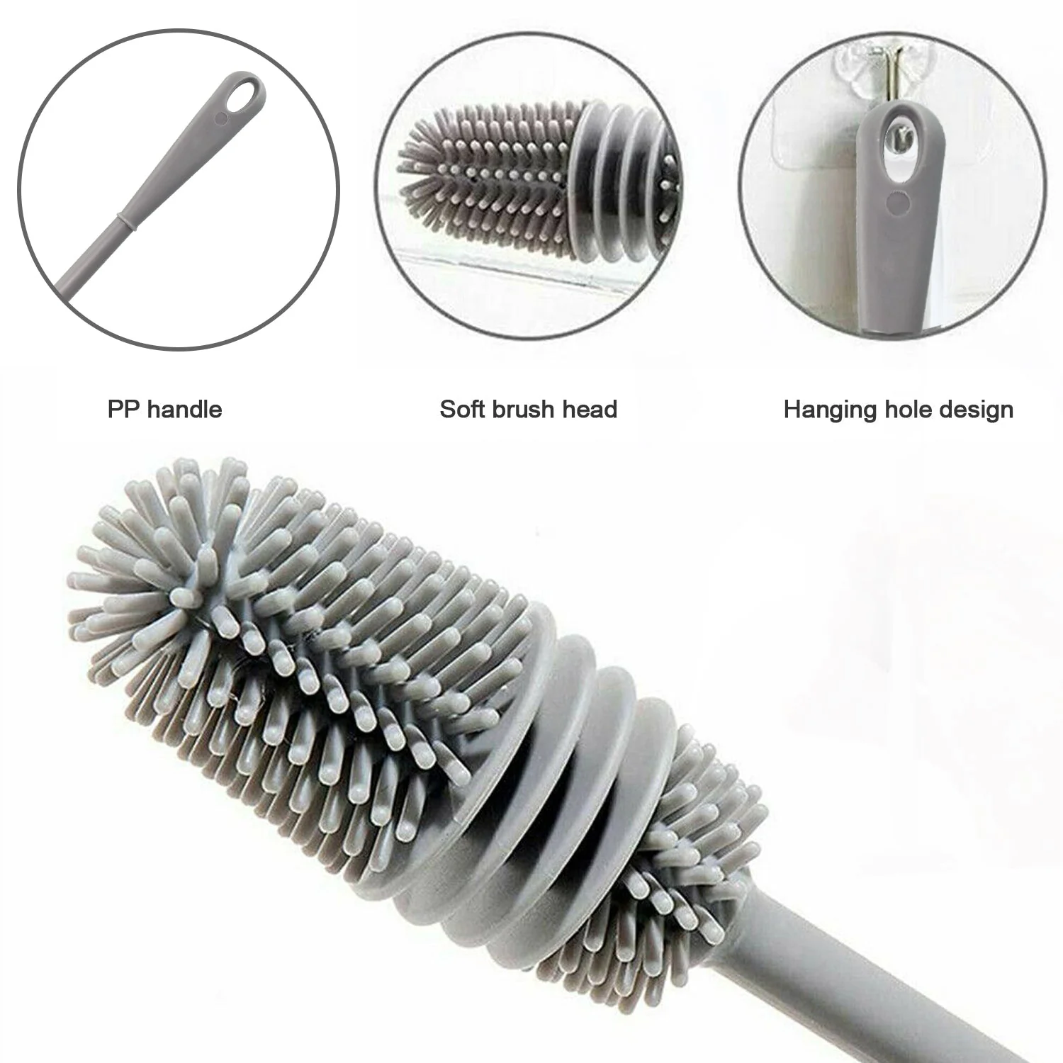 Multipurpose Bottle Cleaning Brush: Kitchen Tool - Image 10