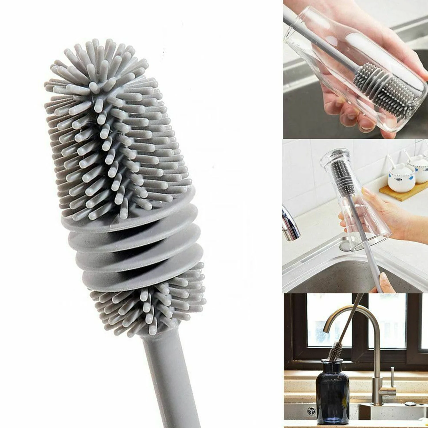 Multipurpose Bottle Cleaning Brush: Kitchen Tool - Image 8