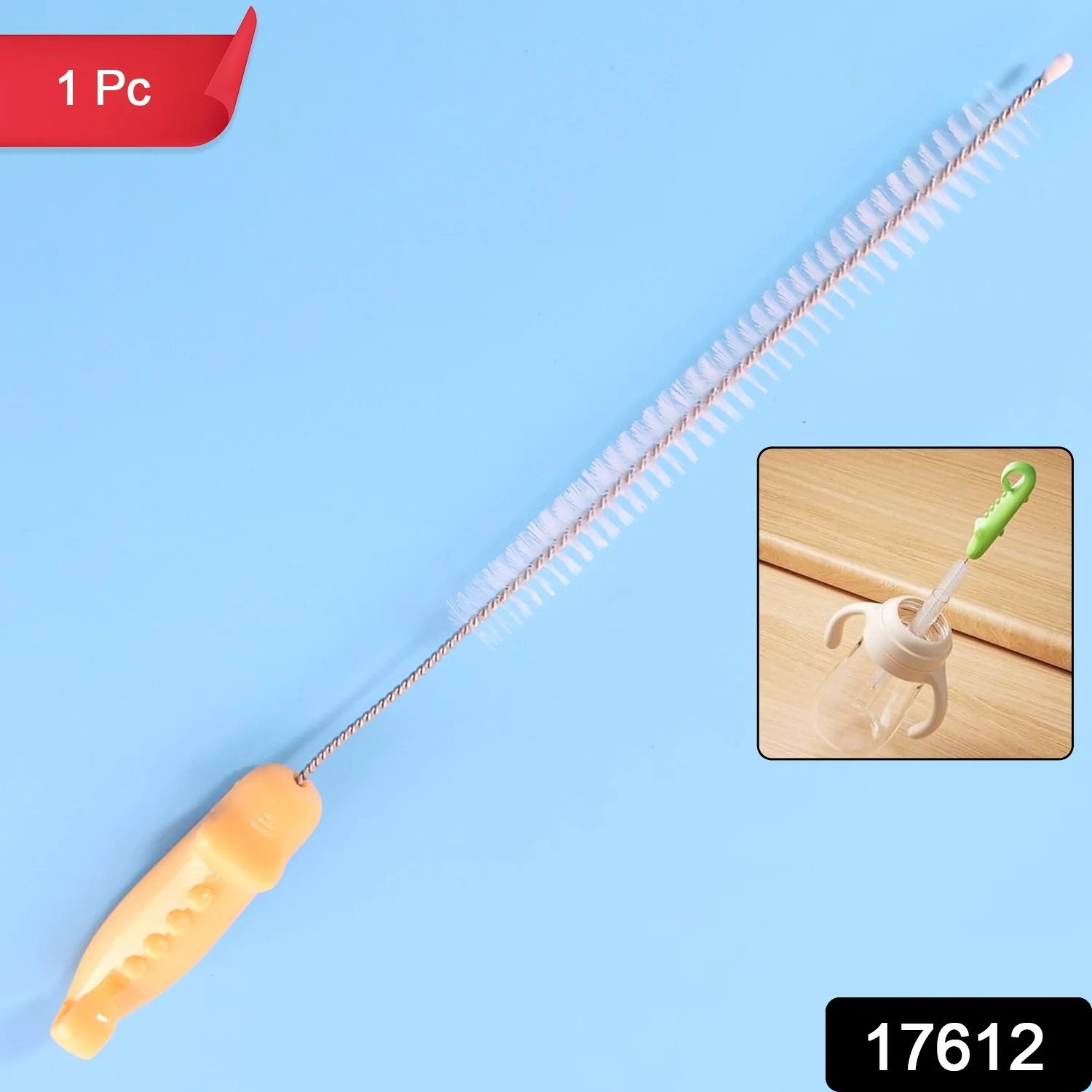 Bottle Spout Cleaning Brush with Ergonomic Handle (1 Pc / 22 Cm Long) - Image 2
