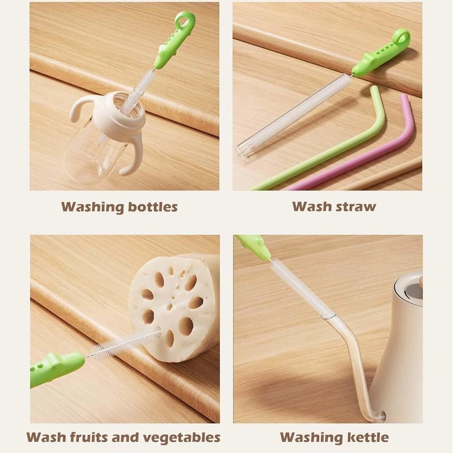 Bottle Spout Cleaning Brush with Ergonomic Handle (1 Pc / 22 Cm Long) - Image 4