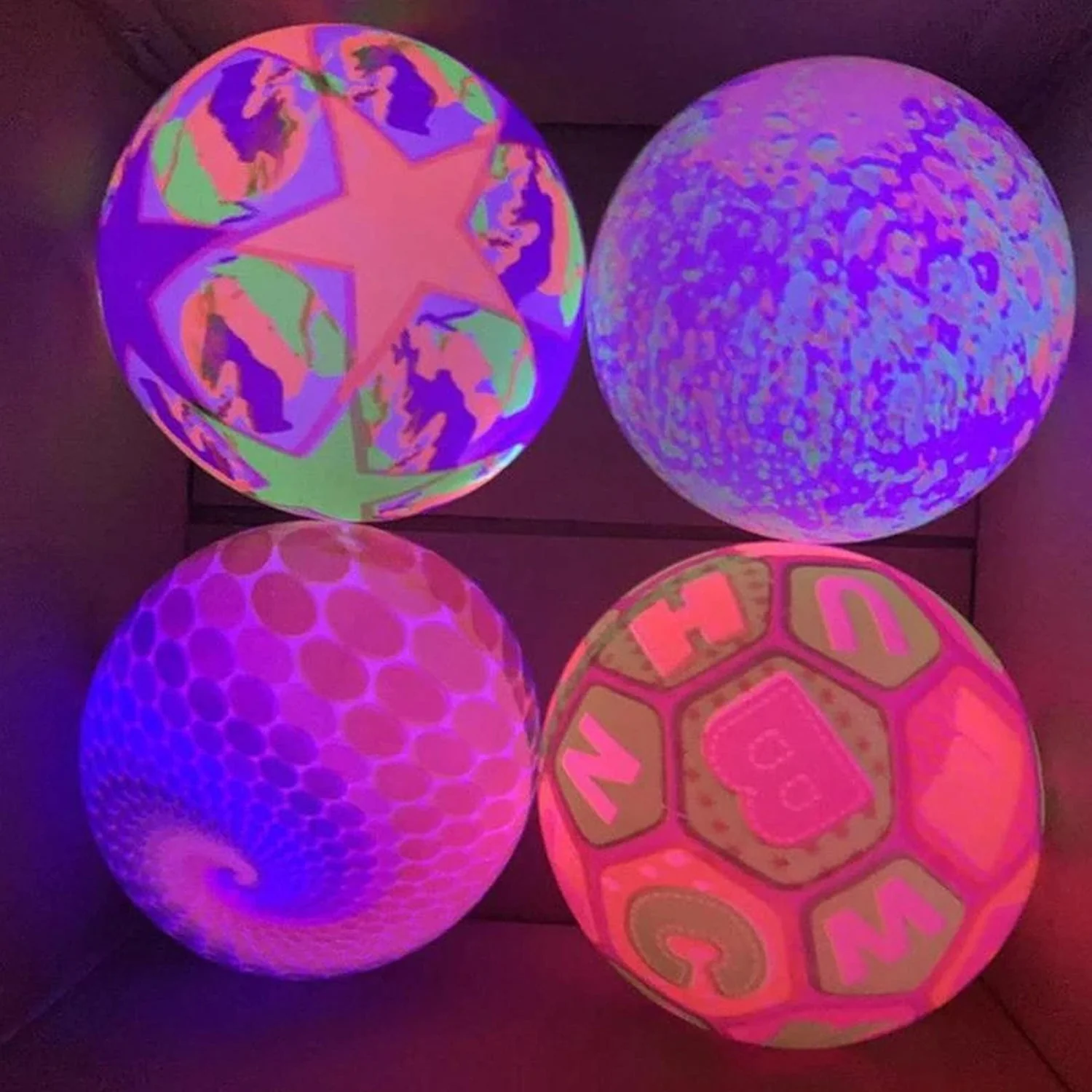 Bouncy Stress Reliever Fun Play Led Rubber Balls for Kids (1 Pc Only) - Image 4