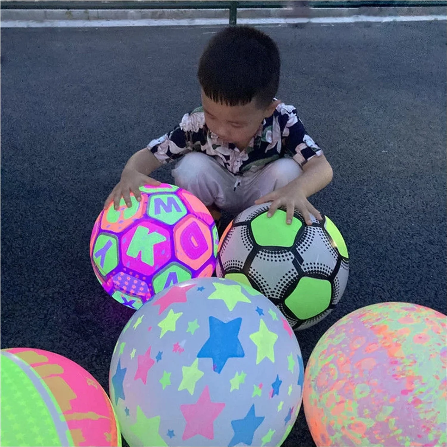Bouncy Stress Reliever Fun Play Led Rubber Balls for Kids (1 Pc Only) - Image 6