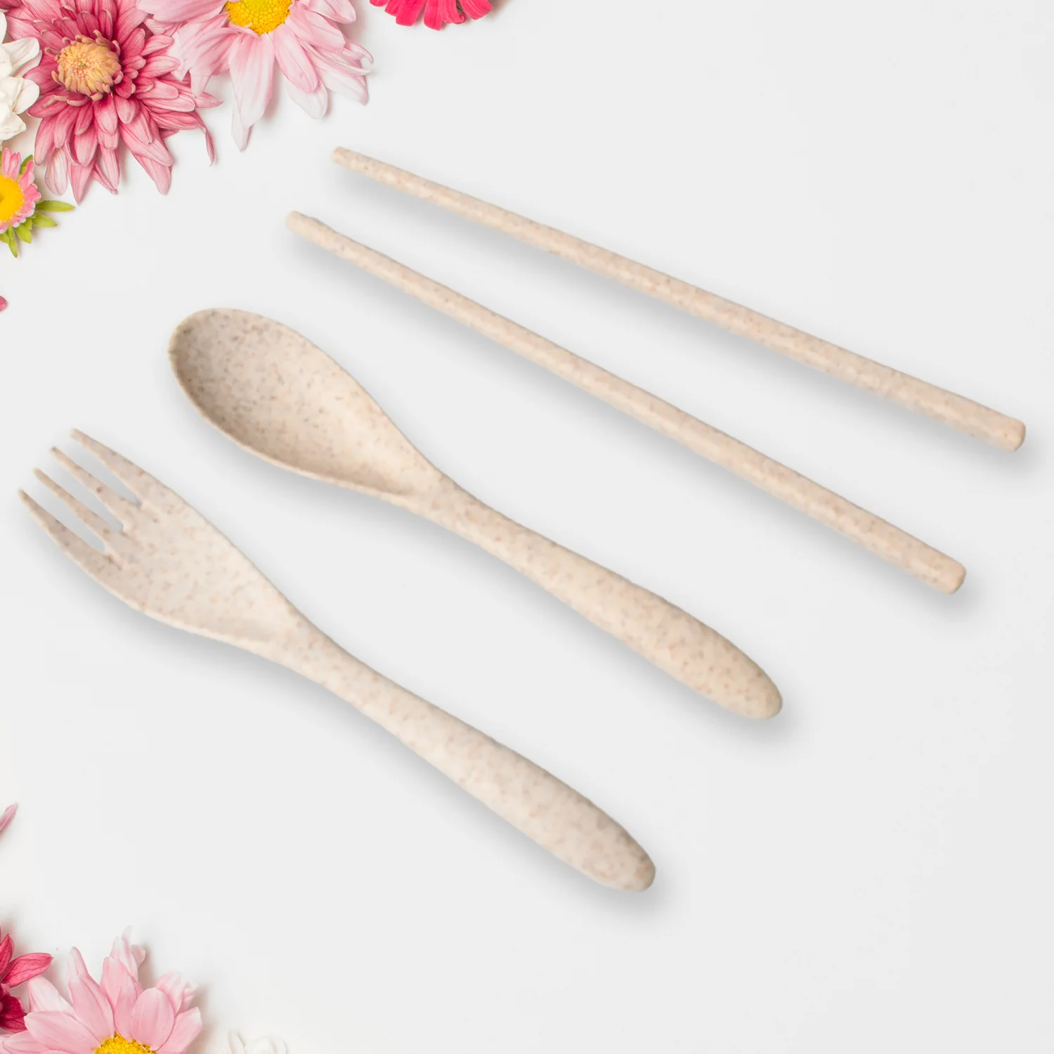 Rice Bowl Noodle Set – 6 Pcs with Lid, Handle & Cutlery - Image 8