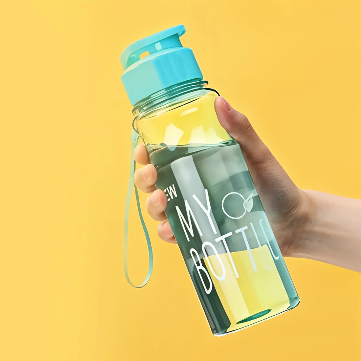 BPA-Free Plastic Sports Water Bottle (Approx. 400 ML / 1 Pc) - Image 3