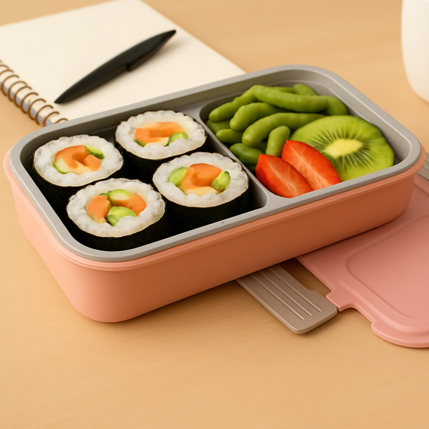 BPA-Free Snack Pack-2 Lunch Box – 2-Compartment - Image 3