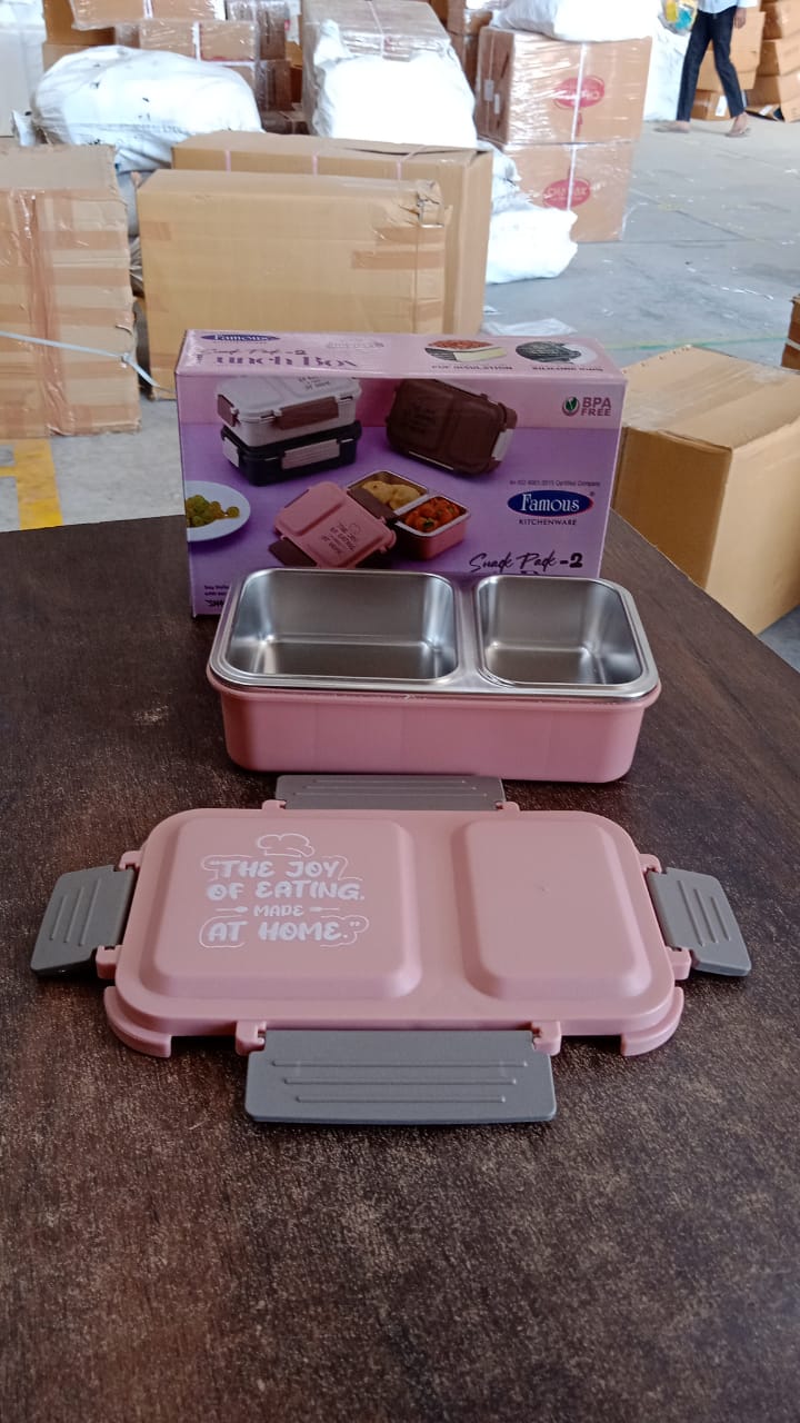 BPA-Free Snack Pack-2 Lunch Box – 2-Compartment - Image 9