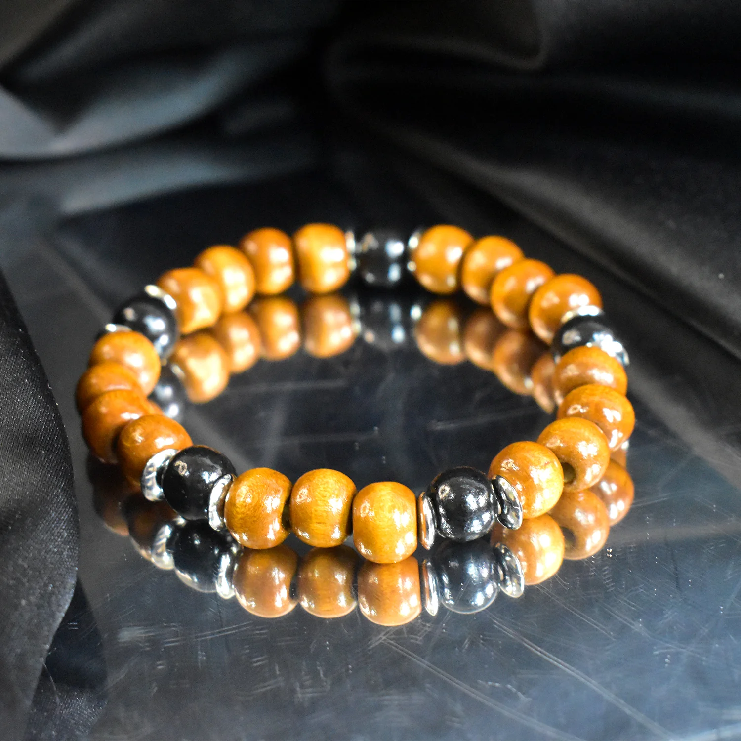 Bracelet for Women Men Eye  Bracelets on Hand Healing Reiki Bead Crystal Bangles - Image 3