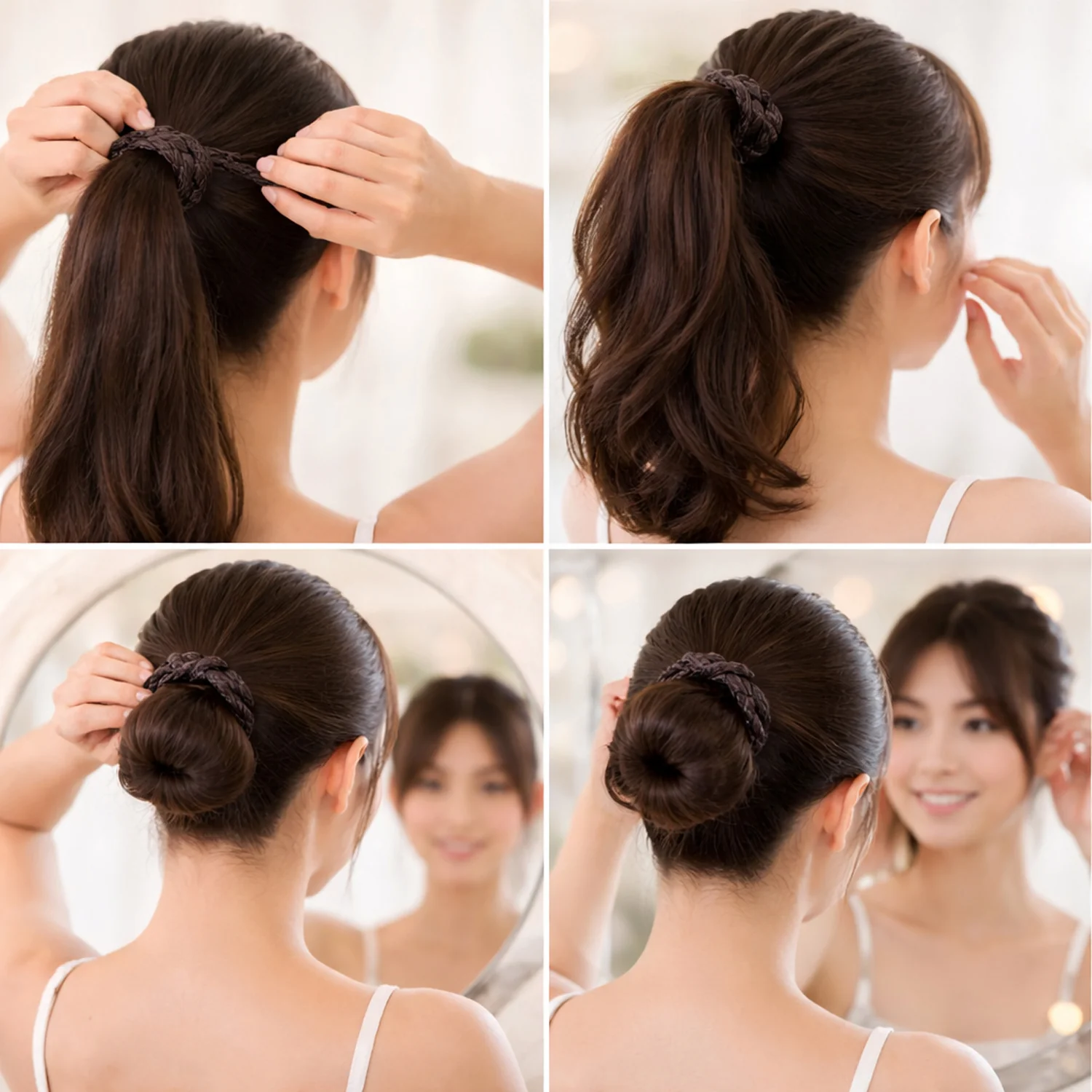 Braided Elastic Hair Bands Set (1 Set) - Image 5
