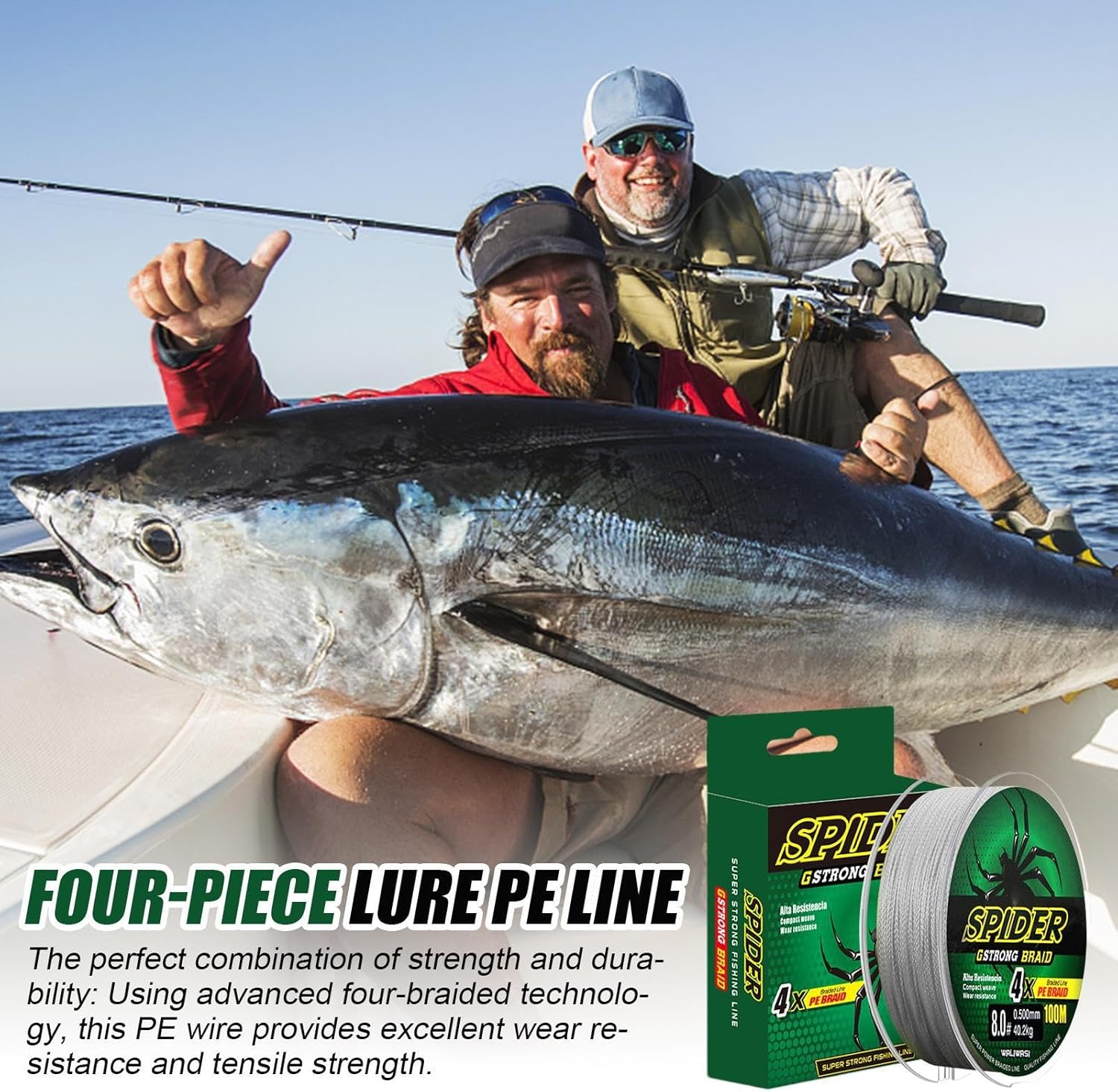 Braided Fishing Line, Abrasion Resistant Braided Wires, 100 Mtr Braided Wire - Image 3