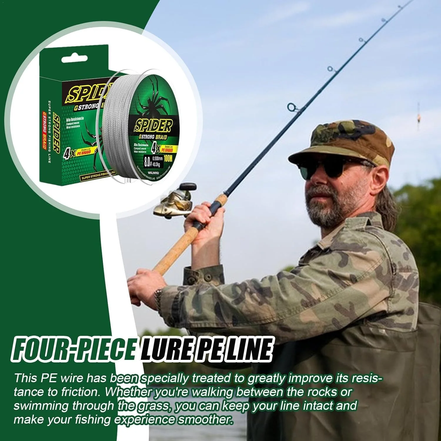 Braided Fishing Line, Abrasion Resistant Braided Wires, 100 Mtr Braided Wire - Image 6