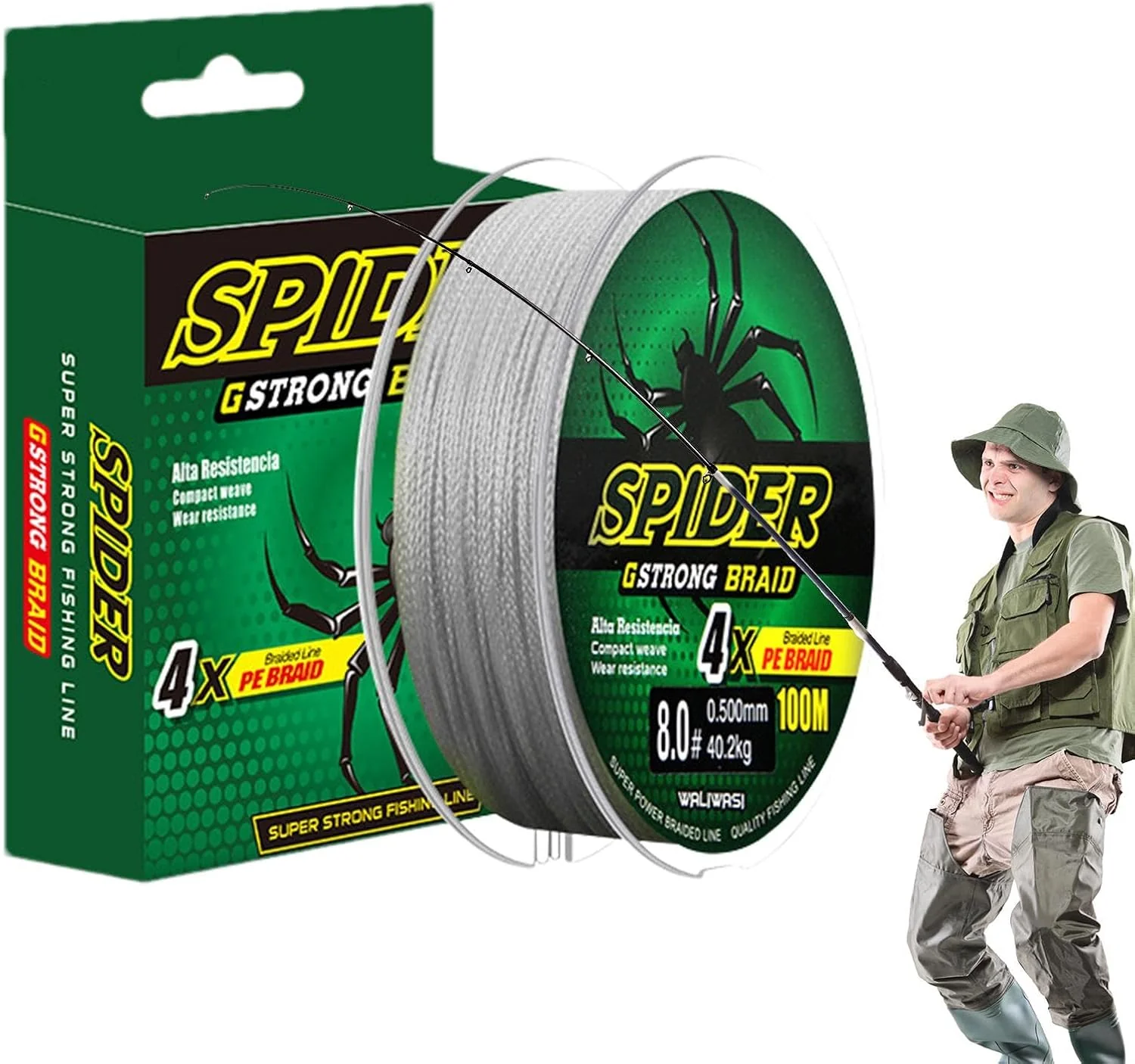 Braided Fishing Line, Abrasion Resistant Braided Wires, 100 Mtr Braided Wire - Image 7