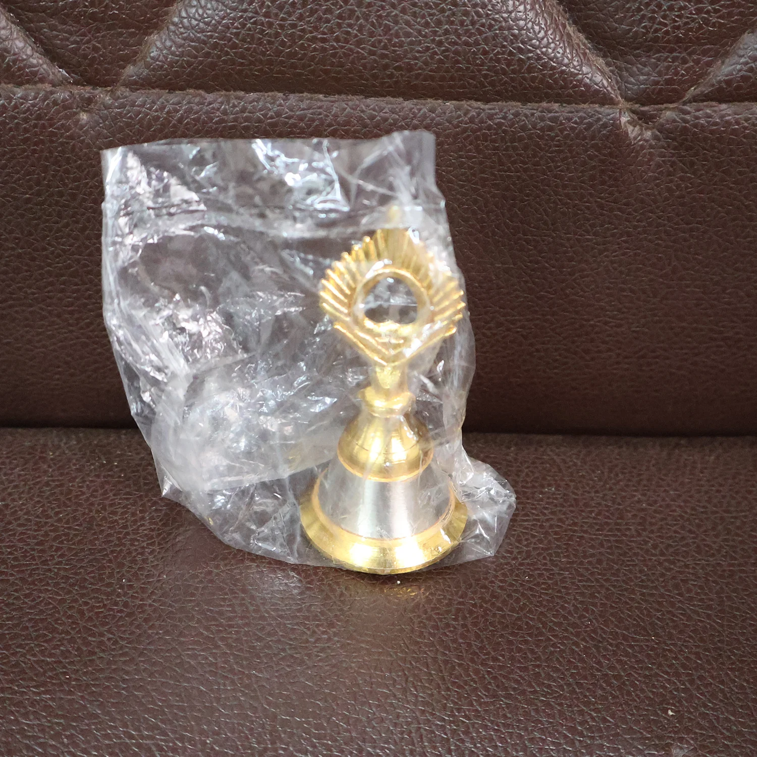 Brass and Steel Temple Ghanti (Pooja Bell) – Decorative Spiritual Accessory - Image 8