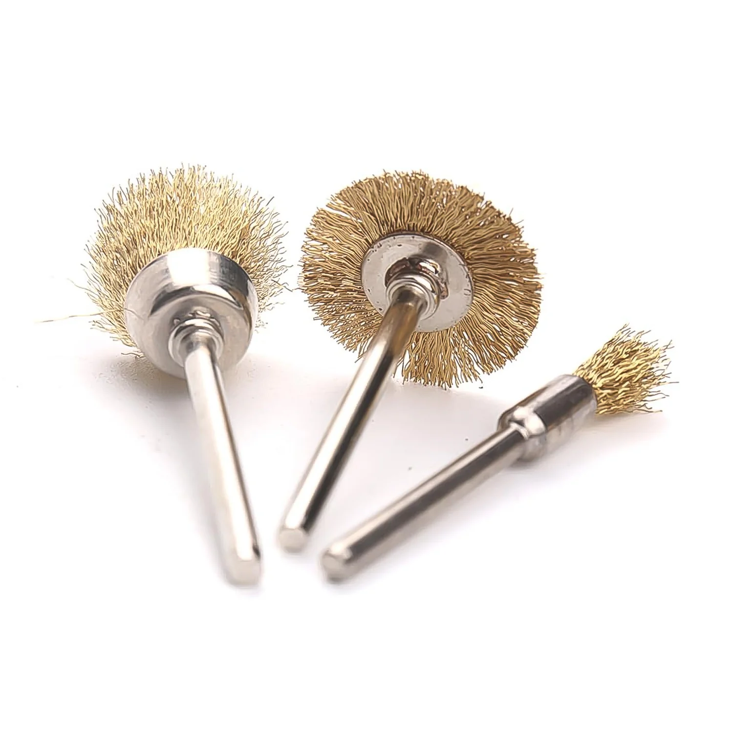 Brass Wire Wheels, 3 Pcs Brass Wire Wheels, Rust Removal Tool - Image 5