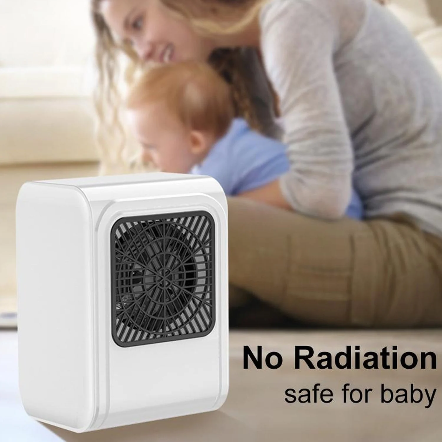 Room Heater 220V Brown Box Heater with Plug for Office & Bedroom Use - Image 4