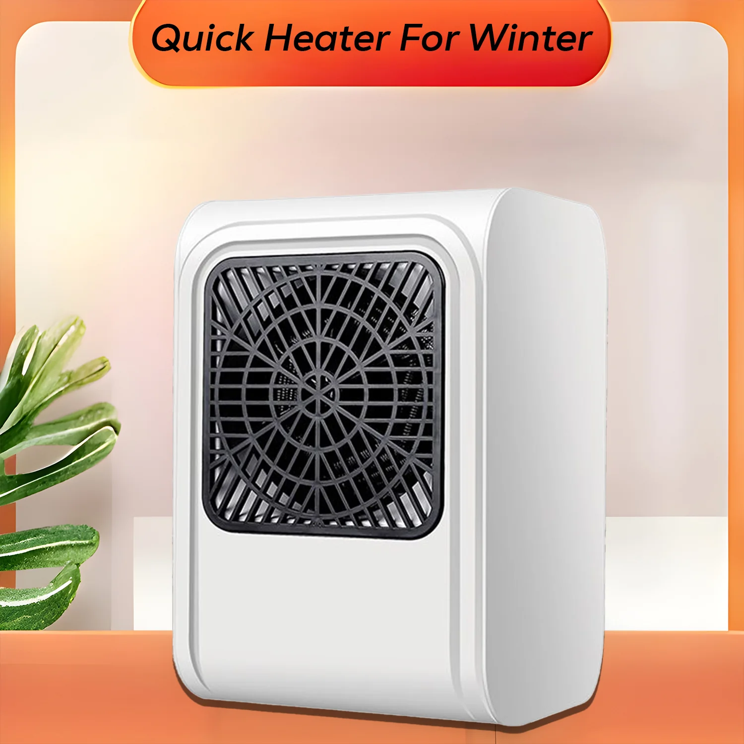 Room Heater 220V Brown Box Heater with Plug for Office & Bedroom Use - Image 9