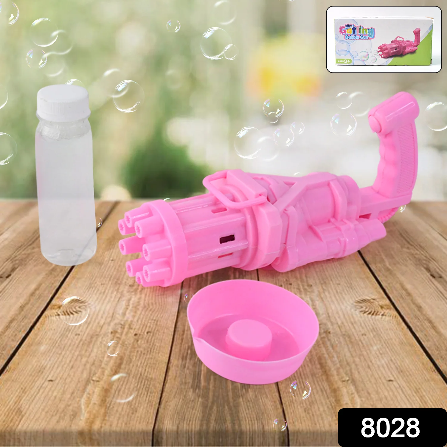 8-Hole battery operated Bubbles Gun Toys for Boys and Girls - Image 2