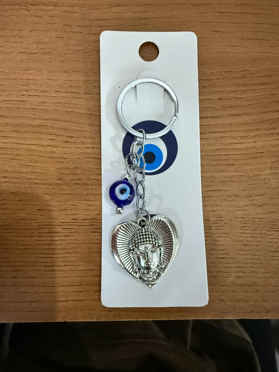 Buddha Evil Eye Heart Keychain for Car Keys, Bags & Spiritual Gifting - Image 5