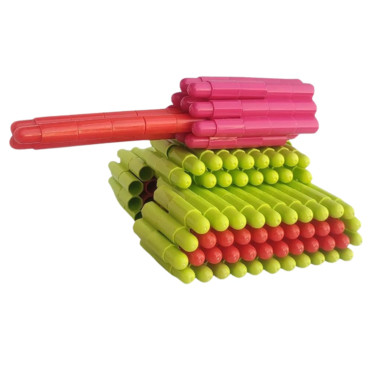 Bullet Blocks Intelligent Kids Creative Bullets Shaped Building (Approx 88 Pcs) - Image 4