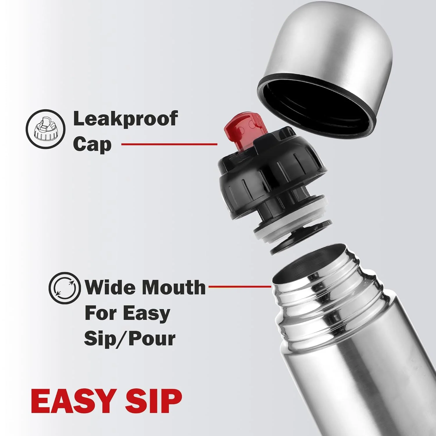 Bullet Style Stainless Steel Vacuum Insulated Water Bottle 1000 ML - Image 7