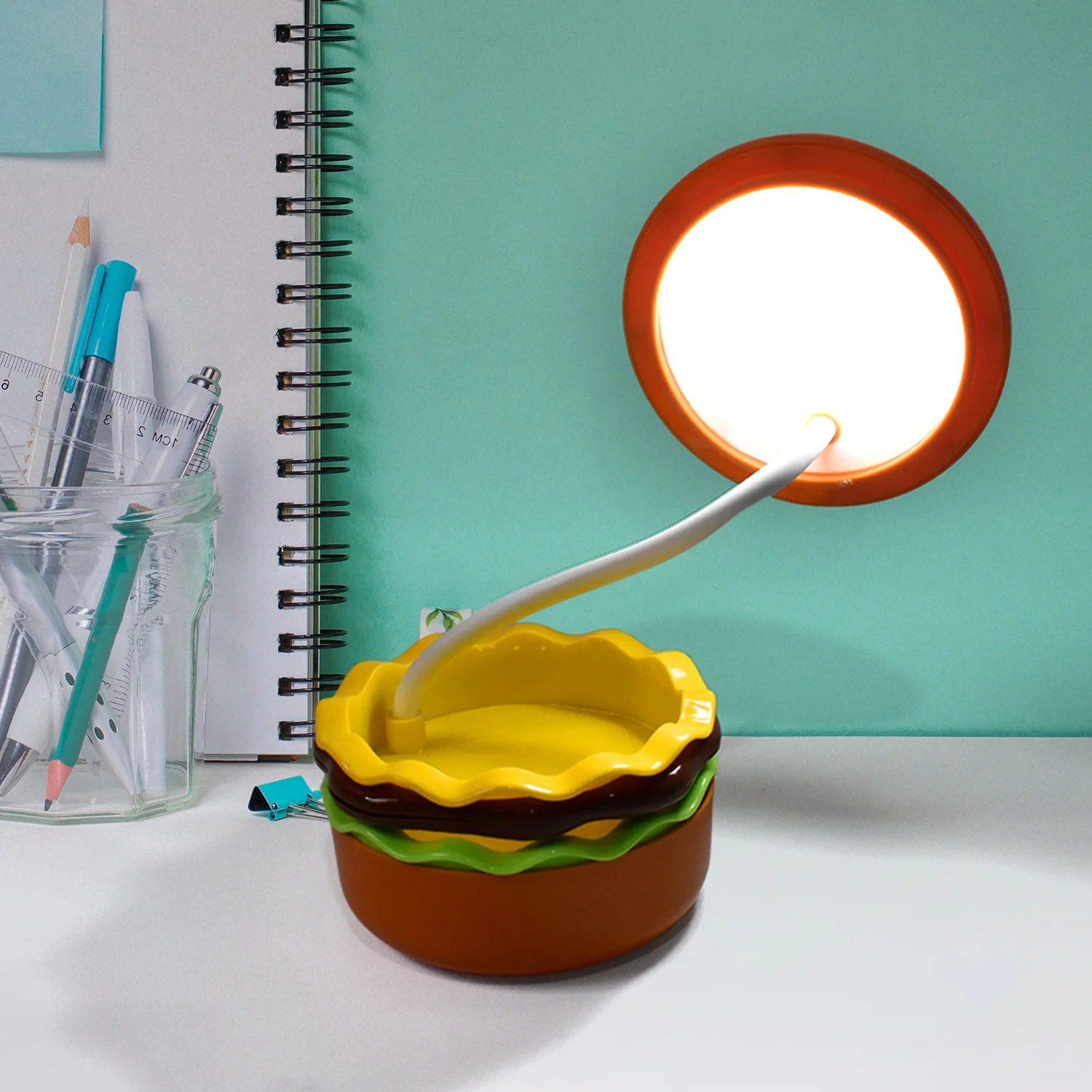 Burger Delight: Folding LED Night Lamp (1 Pc) - Image 3