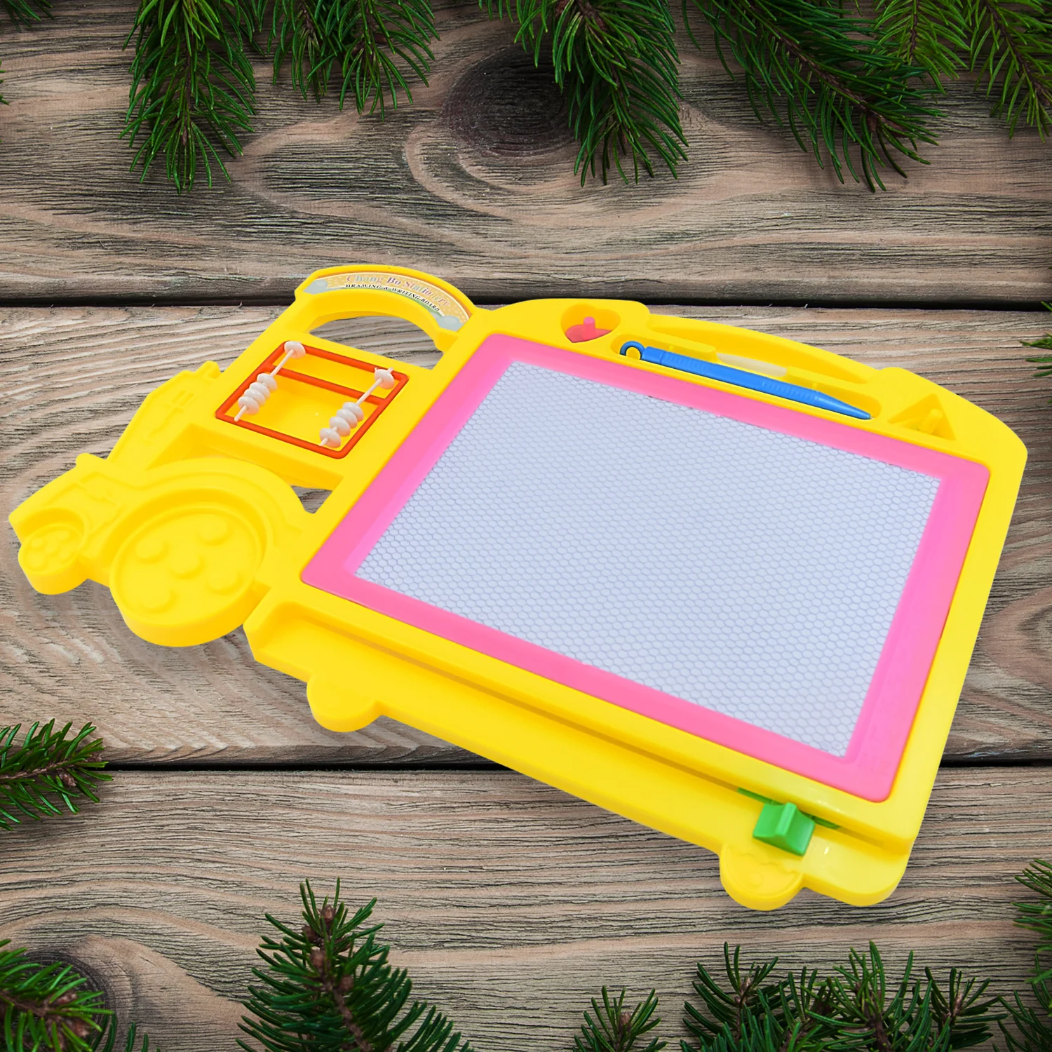 Bus Shape Drawing & Writing Slate Board for Kids (1 pc / 32 × 21 Cm) - Image 5