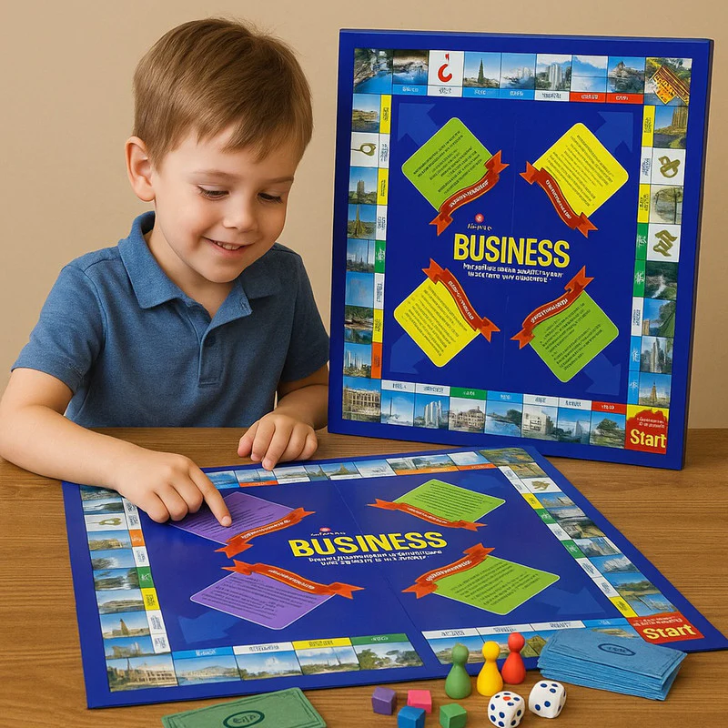 Business Board Game Property Trading, Buying, Selling & Mortgage Strategy Game - Image 3