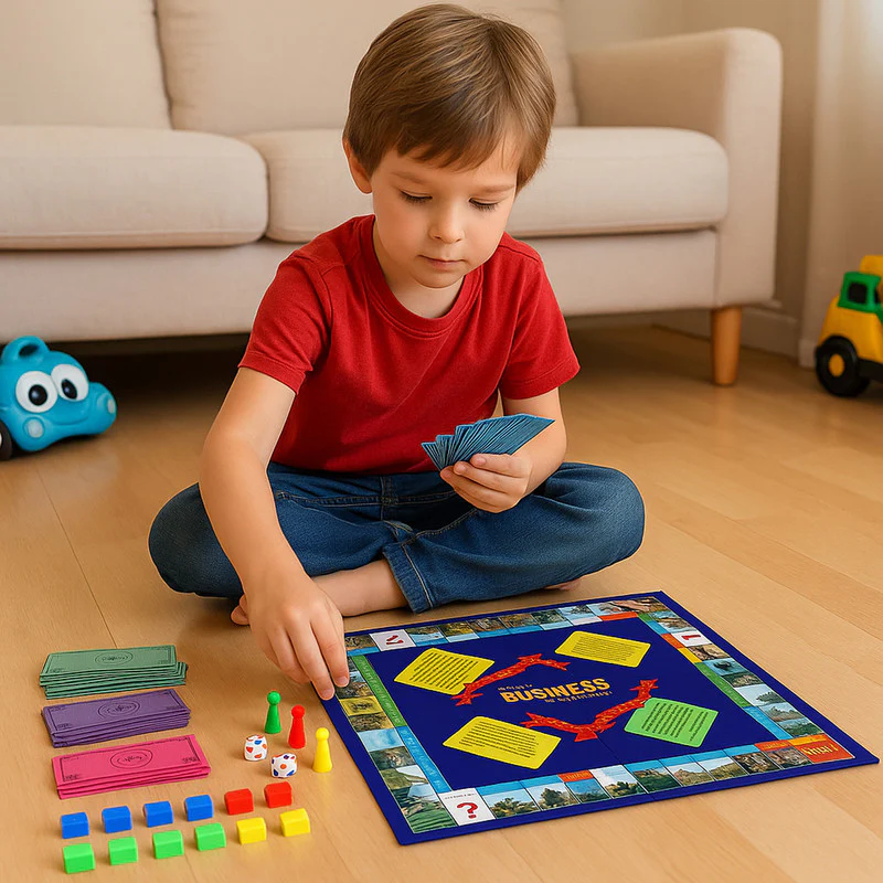 Business Board Game Property Trading, Buying, Selling & Mortgage Strategy Game - Image 6