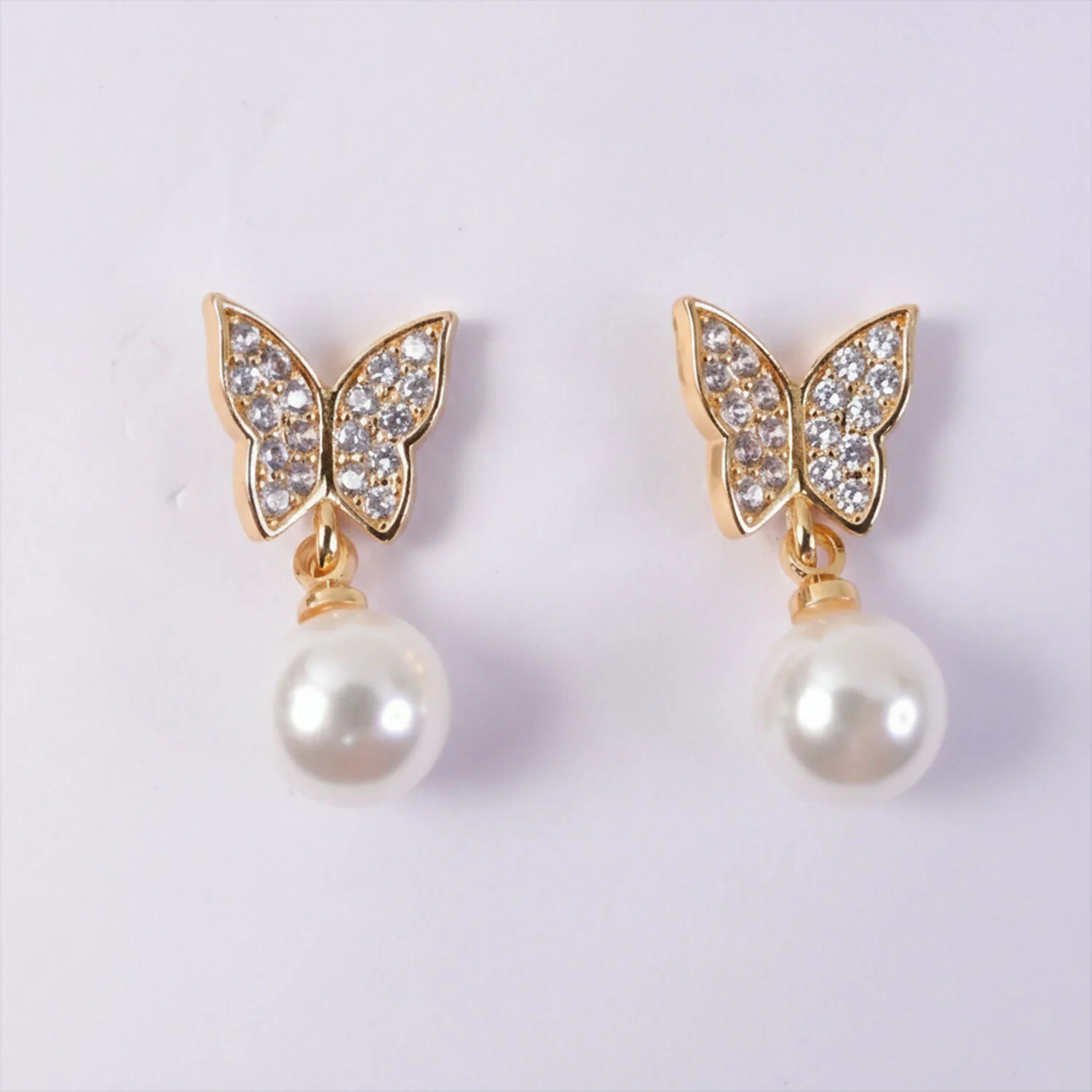 Elegant Gold Finish Stone Studded Hoop Earrings for Women & Girls - Image 4