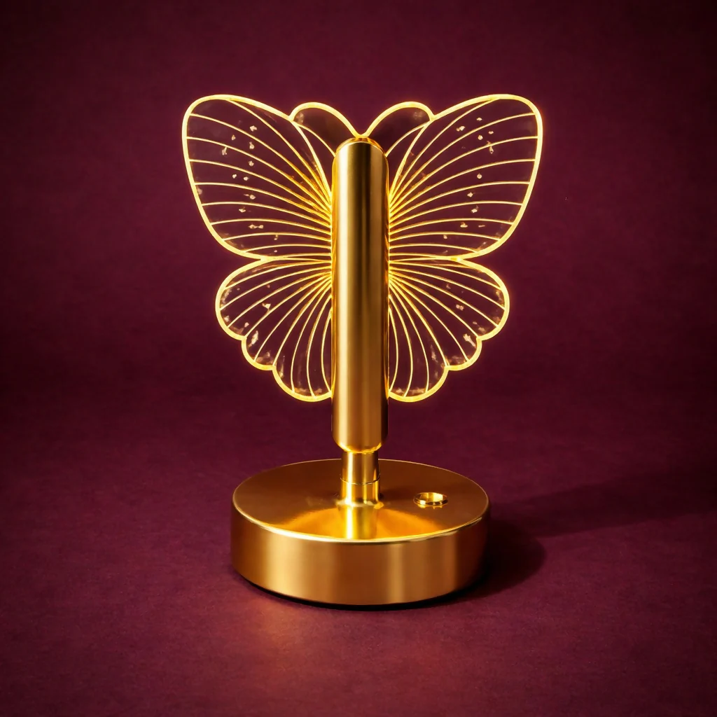 Butterfly LED Table Lamp Decorative Warm Light Night Lamp (Pattern may vary) - Image 3