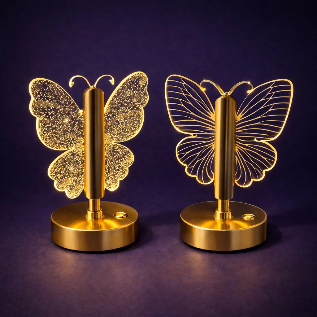 Butterfly LED Table Lamp Decorative Warm Light Night Lamp (Pattern may vary) - Image 4