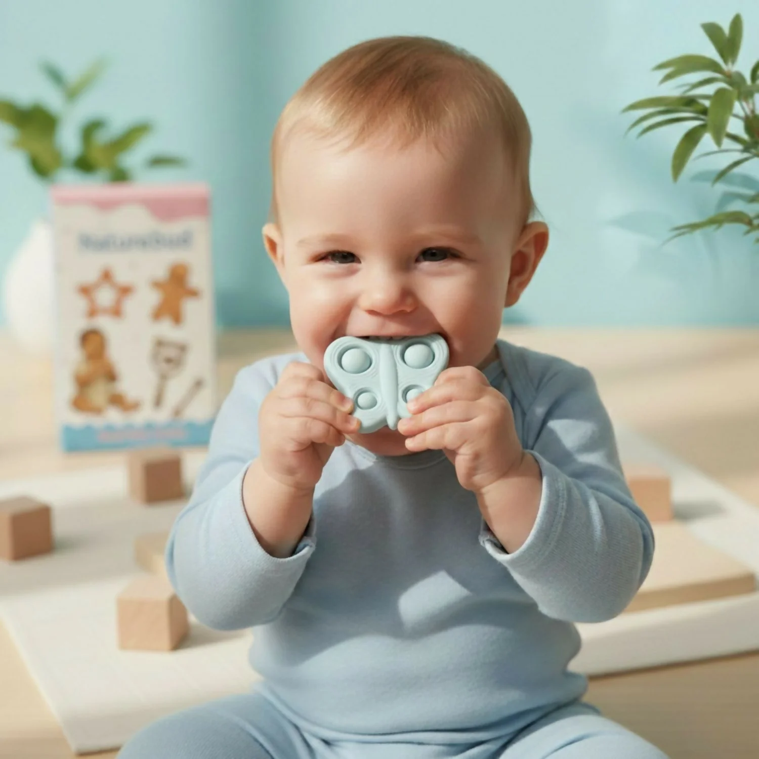 Butterfly shaped pop it silicone teether - Image 2