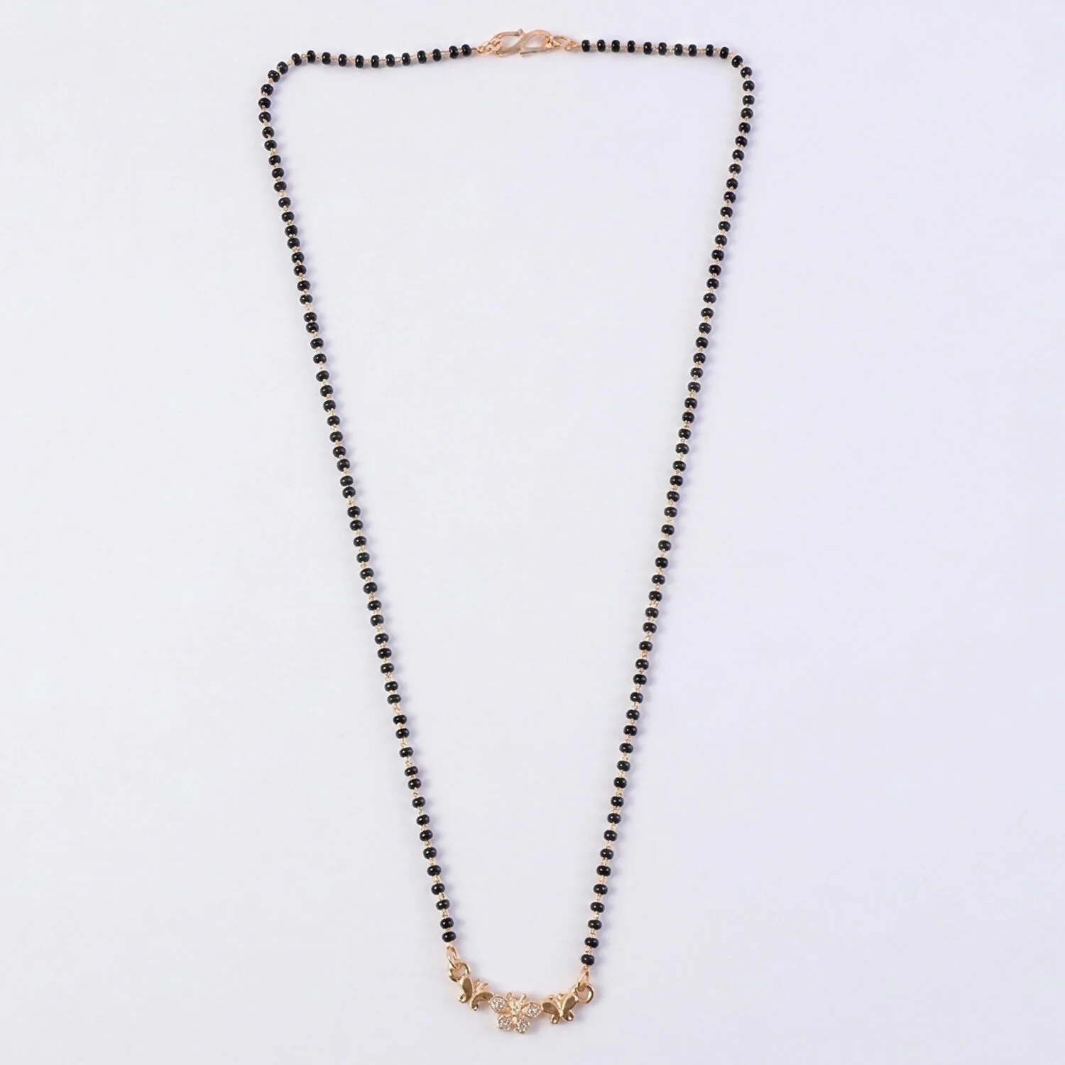 Butterfly Style Elegant Mangalsutra Necklace with Stone Work - Image 6