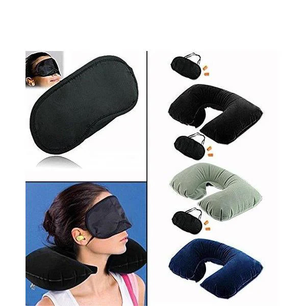 3in1 Air Travel Kit with Pillow, Ear Buds & Eye Mask - Image 5