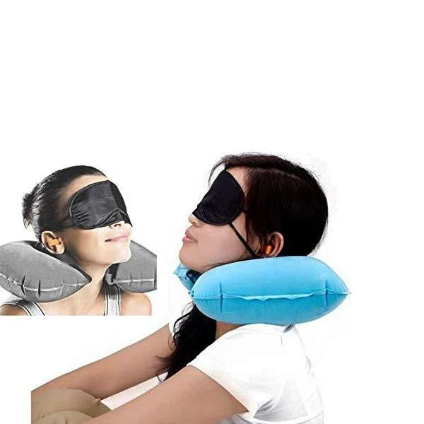 3in1 Air Travel Kit with Pillow, Ear Buds & Eye Mask - Image 7