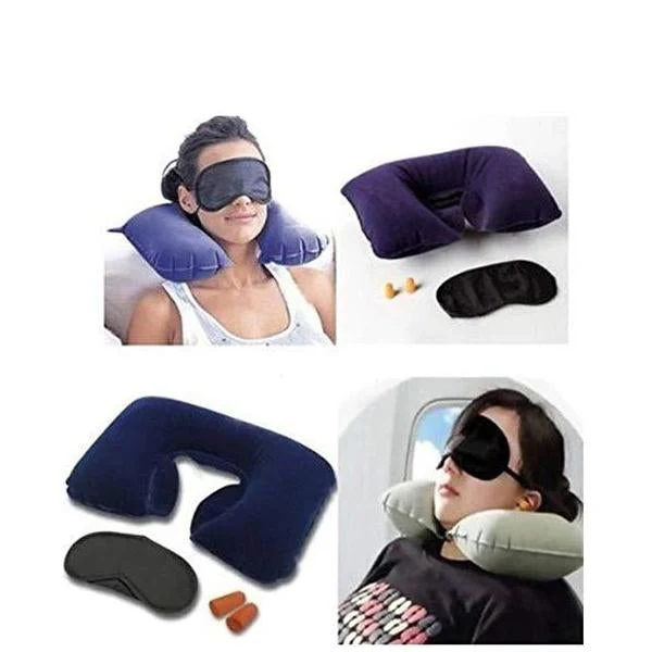 3in1 Air Travel Kit with Pillow, Ear Buds & Eye Mask - Image 8