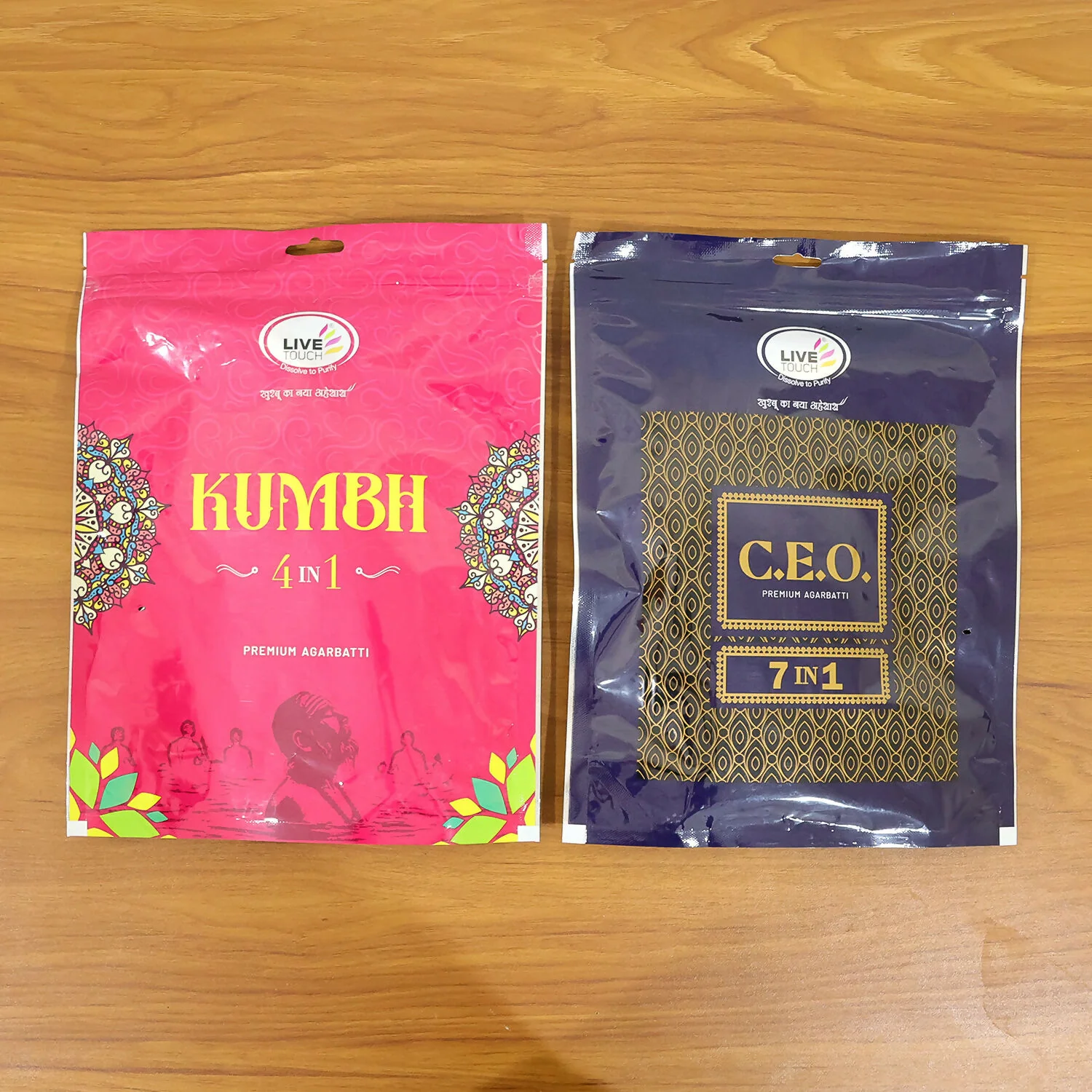 C.E.O. & Kumbh Premium Agarbatti Combo Jumbo Family Pack (2 Packs of 500gm) - Image 6