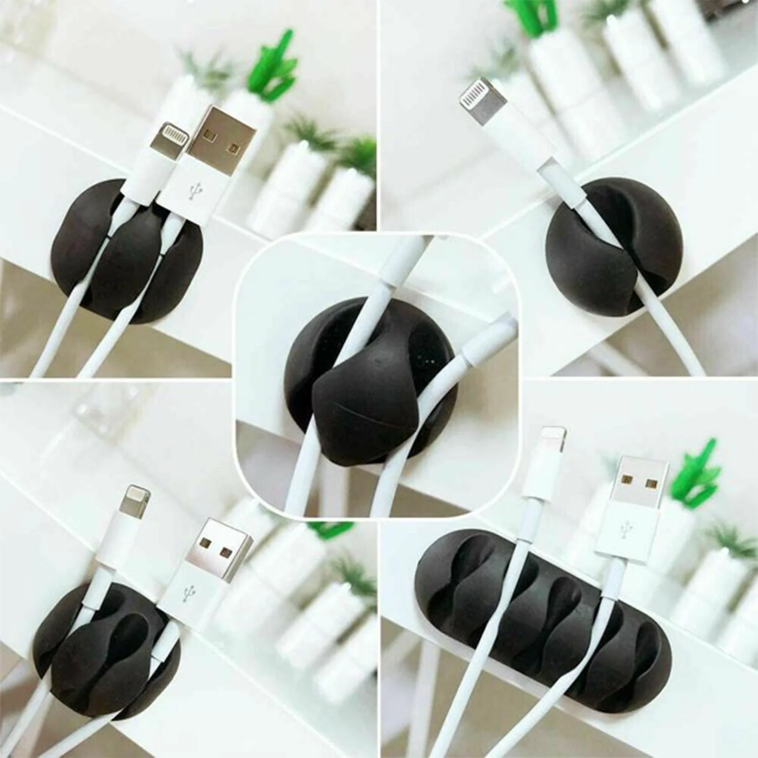 Multi-Purpose Cable Clips and Wire Organizer for Desk and Table - Image 7