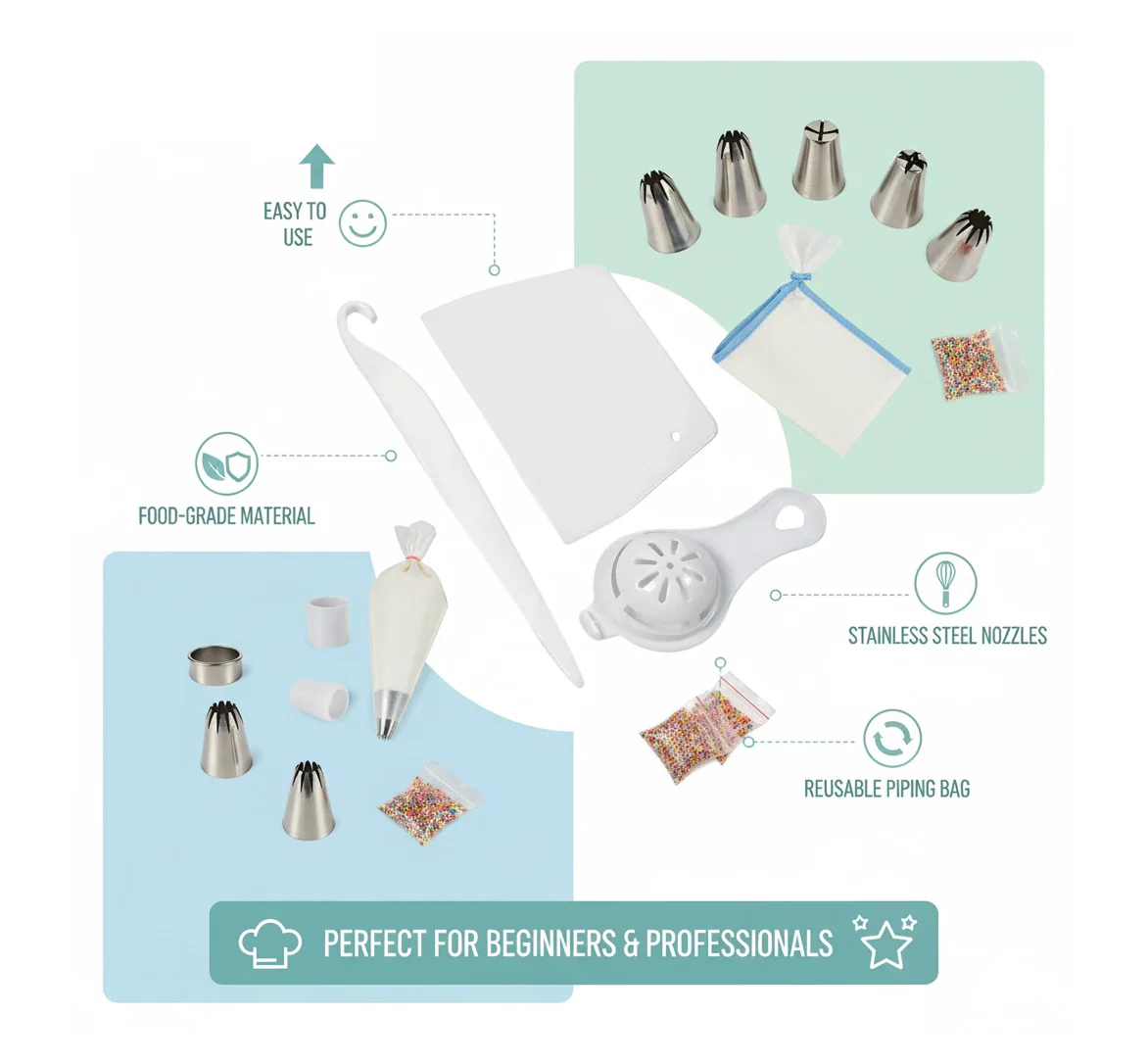 Essential Cake Decorating Kit: 3-Piece Set for Bakers of All Levels - Image 6