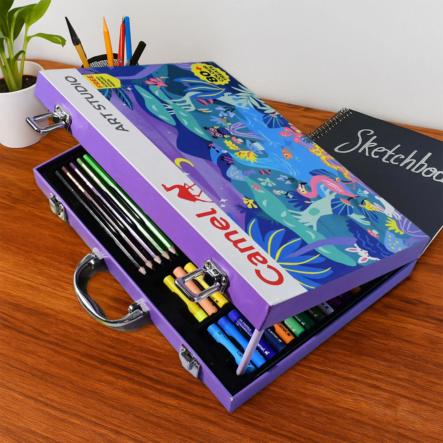 Camel Art Studio Kit – 80+ Pcs Complete Art & Drawing Set - Image 4